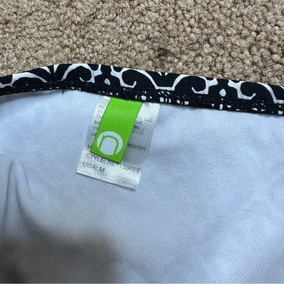 Next USA Black White Neon Pink Printed Bikini Bottoms Size Medium - Picture 4 of 4